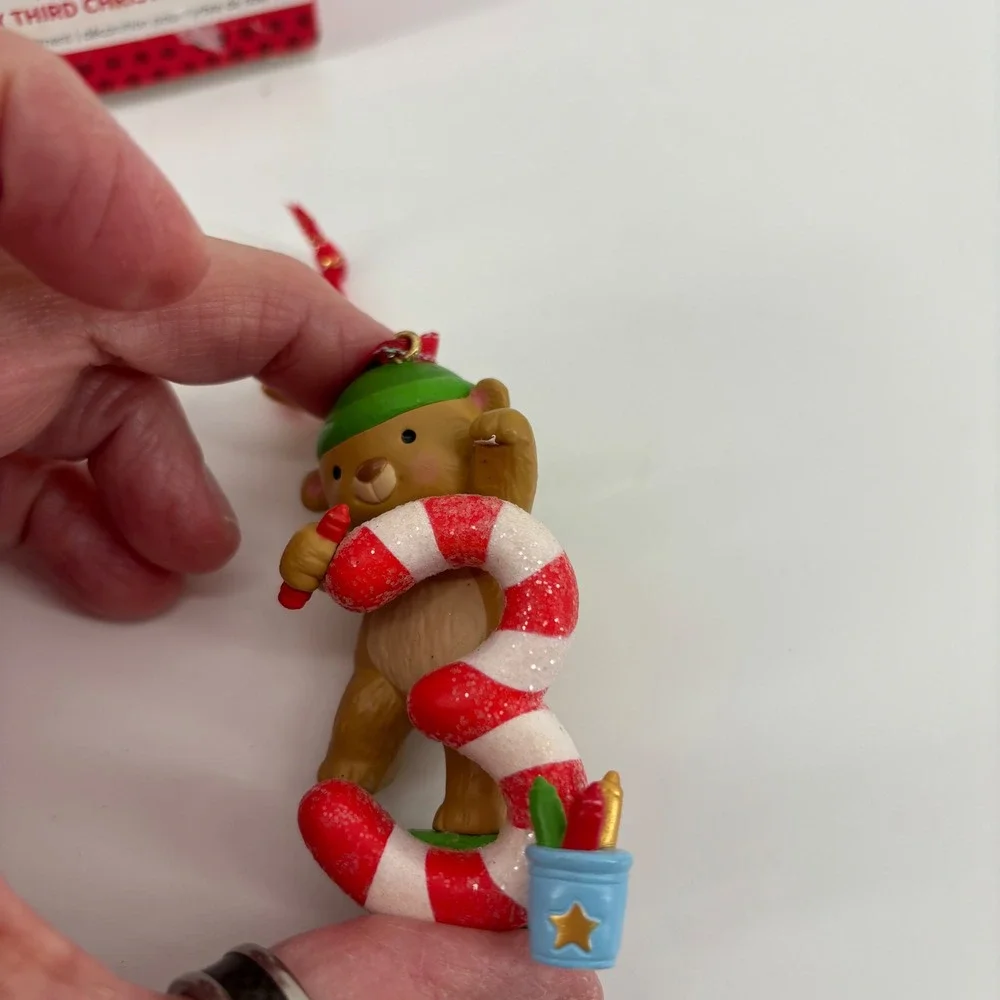 Hallmark Childhood Memories Ornament My Third Christmas Bear 2013 Keepsake‎
